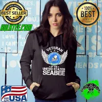 Vintage Veteran Of The United States Navy Seabee US Military Shirt Hoodie