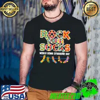 World Down Syndrome Day Rock Your Socks Awareness T-Shirt