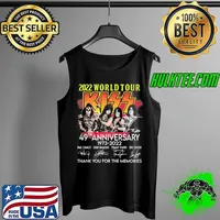 2022 world tour kiss 49th anniversary 1973 2022 thank you for the memories Tank Top