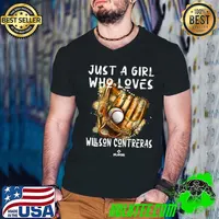 A Girl Who Loves Willson Contreras Chicago MLBPA Premium T-Shirt Guys V Neck