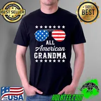 All American Grandma 4th of July Family Matching Sunglasses T-Shirt Unisex