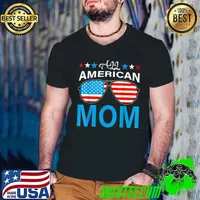 All American Mom 4th of July Shirt Mothers Day Women Mommy T-Shirt
