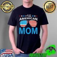 All American Mom 4th of July Shirt Mothers Day Women Mommy T-Shirt Unisex