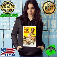 Attack of the 50ft woman 1958 art poster retro movie Hoodie