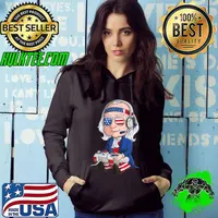 Benjamin Ben Franklin Gamer 4th Of July USA Flag Kids boys Premium T-Shirt Hoodie