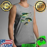 Crappie Bluegill Fishing Shirts Hoodies Black Fly T-Shirt Tank Top