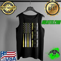 Funny Softball Love Women Men Teen Girls Boys Kids Outfit T- Tank Top