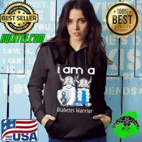 I Am A Diabetes Warrior Diabetic T1D Diabetes Fighter Shirt Hoodie