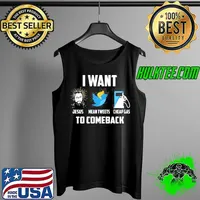 I want Jesus mean tweets cheap gas to comeback funny christian pro Trump Tank Top