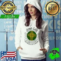June Girl THe Soul Of a Irish The Fire Of A Lioness Shirt Hoodie