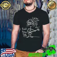 Kurt Cobain's paintings rock star I don't give a hoot shirt