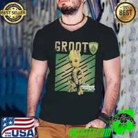 Marvel guardians vol 2 baby groot shield graphic gift Guys V Neck
