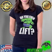 Marvel Hulk do you even lift retro portrait gift Ladies Tee