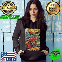 Marvel spiderman comic book anniversary graphic Hoodie