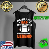 Mens Husband Dad Football Lover Fantasy Football Legened Premium T-Shirt Tank Top
