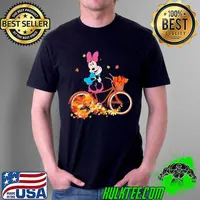 Minnie atumn leaves fall funny disney gift shirt