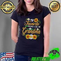 My Favorite People Call Me Grammy Shirt Mother's Day Gifts T-Shirt Ladies Tee
