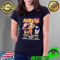 Naruto team 7 23 years 1999 2022 Sakura Naruto Sasuke thank you for being my childhood Ladies Tee