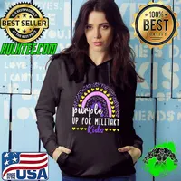 Purple Up For Military Kids Cool Month of the Military Kids T-Shirt Hoodie