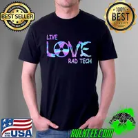 Radiology Live Love Technologist Hologram Shirt Unisex