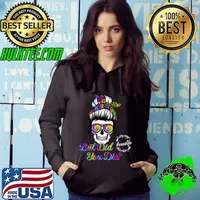 Skull Lady Tie Dye nanalife Funny Ideas For Mother's Day T-Shirt Hoodie