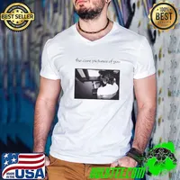 The cure pictures of you album cover white Guys V Neck