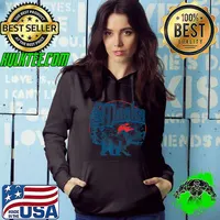 Vintage Alaska Outdoor Retro Polar Bear & Mountains Hiking T-Shirt Hoodie