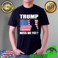 Womens Trump miss me yet president Trump 2024 usa American flag Unisex