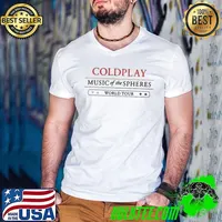 Coldplay music of the spheres world tour 2022 hooded Guys V Neck