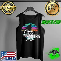 Crazy shark lady shark lover s Tank Top