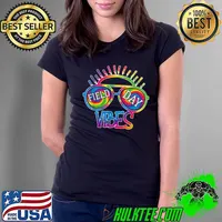 Funny Tie Dye School Field Day Vibes 2022 Teacher Kids T-Shirt Ladies Tee