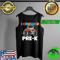 I Crushed Pre-K Monstertruck Graduate Preschool Graduation T-Shirt Tank Top