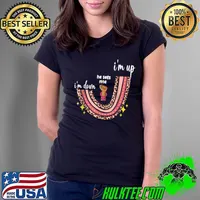 i'm up he sees me i'm down funny meme T-Shirt Ladies Tee
