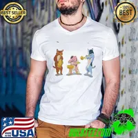 Jazz cats musical band trio sax drums trumpet player cartoon music lover Guys V Neck
