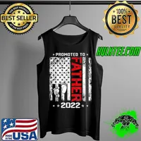 Mens Vintage Promoted To Father 2022 Funny Father's Day T-Shirt Tank Top