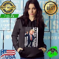 Vintage Grunge MAGA American Flag Pro Trump Ultra Maga Gifts T-Shirt Hoodie