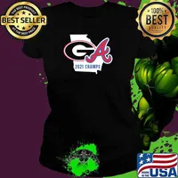 2021 champions uga Bulldogs braves celebration ncaa national championship world series atlanta s Ladies tee