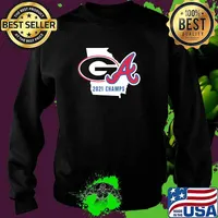 2021 champions uga Bulldogs braves celebration ncaa national championship world series atlanta s Sweater