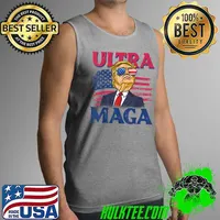 4th of July American Flag, Great Ultra Maga King, Pro Trump T-Shirt