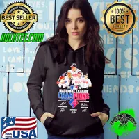 Atlanta braves 2021 national league champions austin riley jorge soler signatures s Hoodie