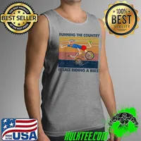 Biden Bike Bicycle Running The Country Is Like Riding A Bike T-Shirt Tank Top