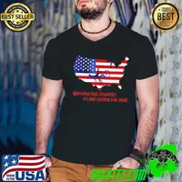 Bike bicycle running the country is like riding a bike Joe Biden American flag s Guys V Neck