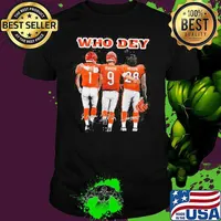 CincinnatI bengals who dey ja'marr chase Joe burrow mixon signatures shirt