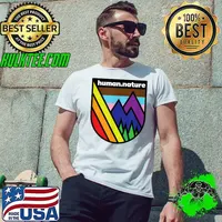 Gay Hiking shirt - LGBTQ+ Queer Pride with Mountains Trees T-Shirt