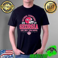 Georgia Bulldogs college Football playoff 2021 national champions helmet arch shirt