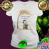 It's the most wonderful time of the year woodstock snoopy s Ladies tee
