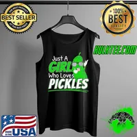 Just a girl who loves pickles t for pickle lovers short sleeve s Tank Top