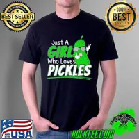 Just a girl who loves pickles t for pickle lovers short sleeve s Unisex