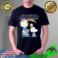 Los angeles chargers let's play Football together Snoopy NFL shirt