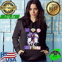 New york sports teams lawrence taylor 55 willis reed 19 babe ruth 3 signatures s Hoodie